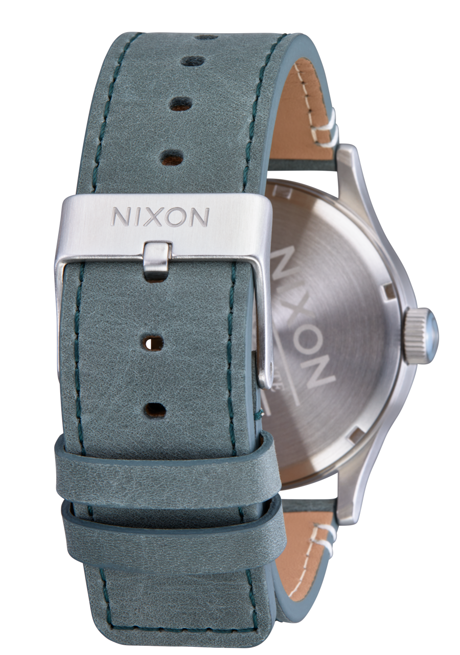 Sentry Leather - Silver /Dusty Blue / Dk Forest View 4