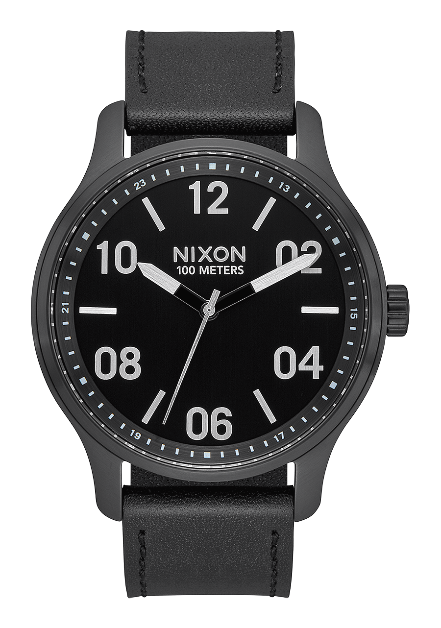 Patrol Leather - Black / Silver / Black View 1