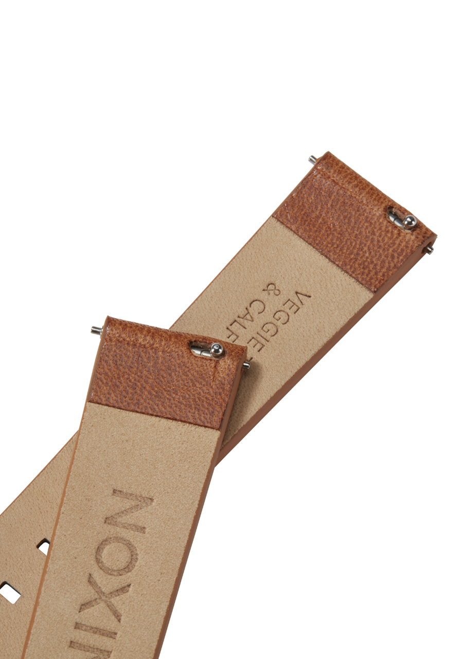 16mm Veg Tanned Leather Band - Saddle View 4