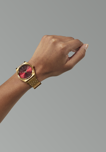 Time Teller - Gold / Oxblood Sunray View 5