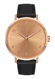 Arrow Leather - Rose Gold / Black