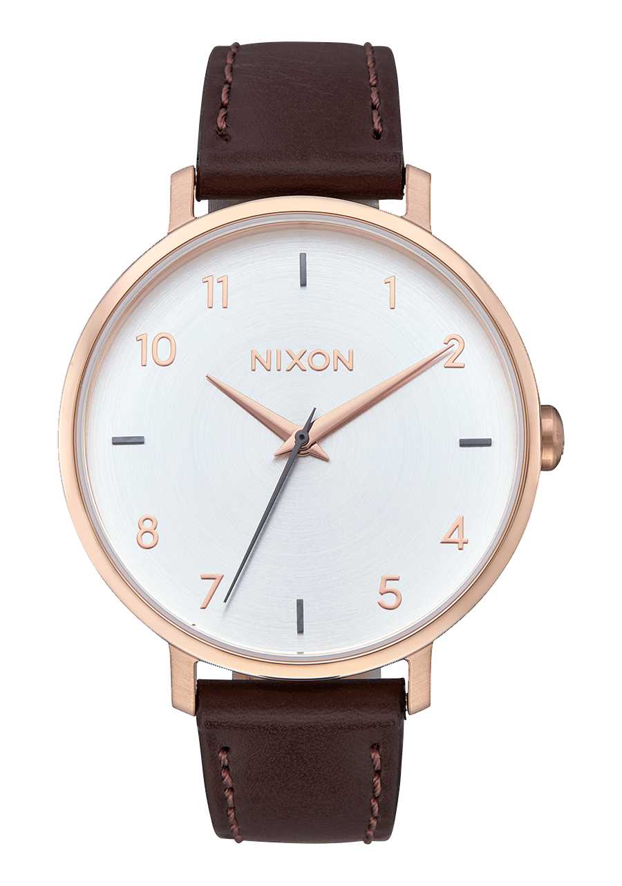 
Nixon Arrow Leather Watch - Analog - Rose Gold / Silver - View 1