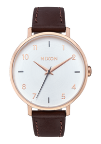 
Nixon Arrow Leather Watch - Analog - Rose Gold / Silver - View 1