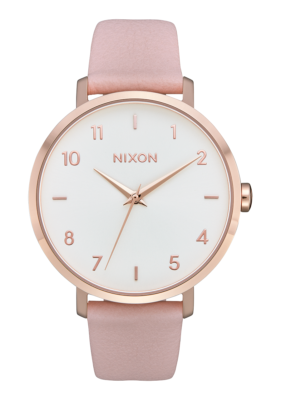 
Nixon Arrow Leather Watch - Analog - Rose Gold / Light Pink - View 1