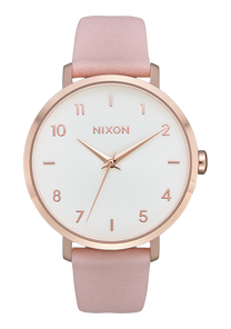
Nixon Arrow Leather Watch - Analog - Rose Gold / Light Pink - View 1