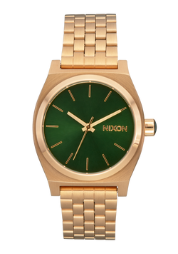 Medium Time Teller - Gold / Green Sunray