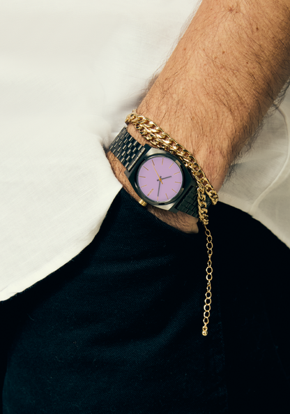 Medium Time Teller - Gunmetal / Lavender / Gold View 8