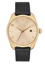 Thalia Leather - Light Gold / Black
