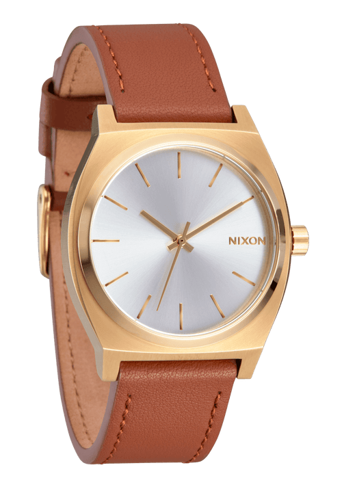 Time Teller Leather - Light Gold / White Sunray