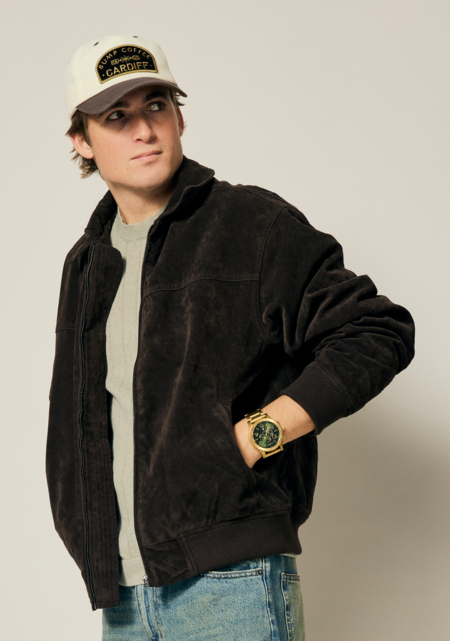 51-30 Chrono - Gold / Green Sunray View 6