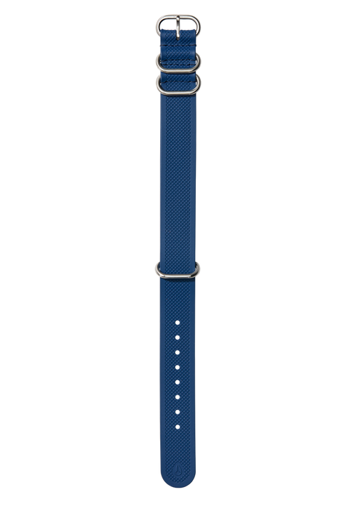 20mm FKM Rubber One Piece Band - Navy / Blue