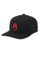 Deep Down Flexfit Athletic Fit Hat - Black / Red