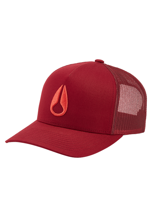 Iconed Trucker Hat - Burgundy