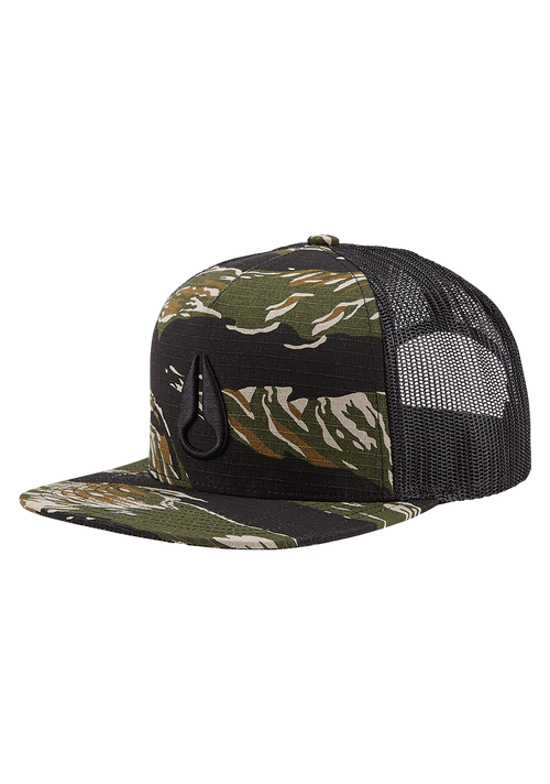 Deep Down Trucker Hat - Tiger Camo