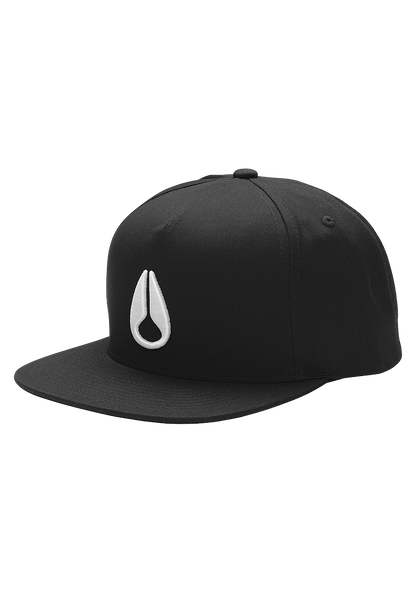 Simon Snap Back Hat - Black / White View 1