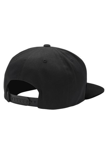 Simon Snap Back Hat - Black / White View 2