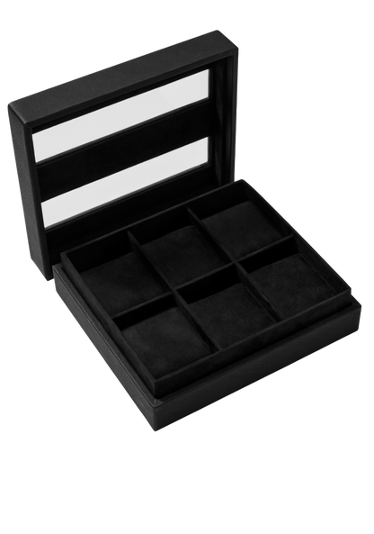 Watch Case - 6 pc - Black / Black View 2