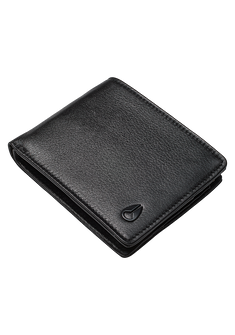 Pass Leather Wallet - Black