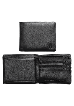 Pass Vegan Leather Coin Wallet - Black