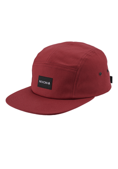 Mikey 5 Panel Hat - Burgundy