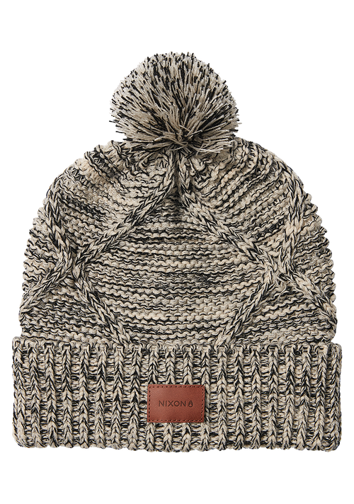 Julian Pom Beanie - Khaki / Black