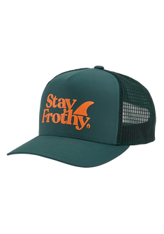 Frothy Snapback Hat - Sage / Orange