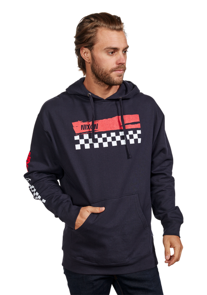 Circuit Hoodie - Navy / Red View 3