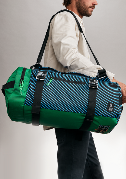 Grateful Dead Escape Duffel 45L - Black / Blue / Green View 10