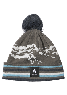 Ridge Pom Beanie - Gray / Multi