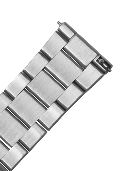 20mm Stainless Steel Band - All Silver View 2