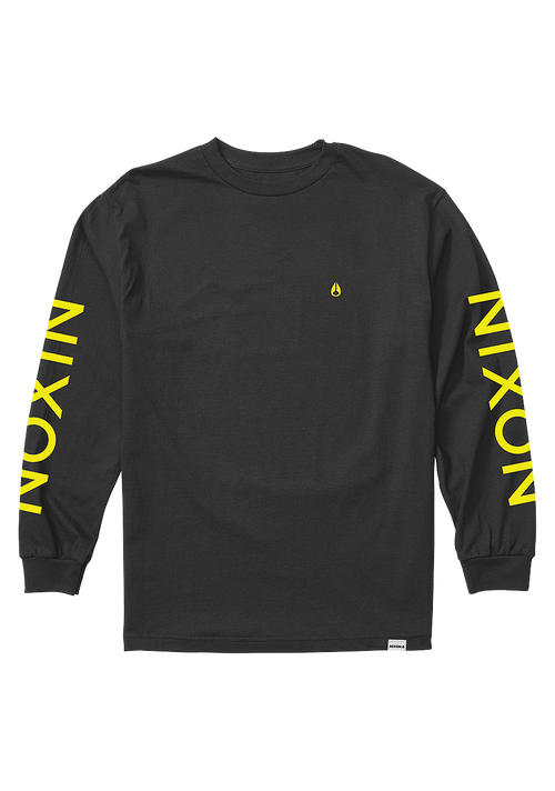 Sparrow Long Sleeve T-Shirt - Black / Yellow