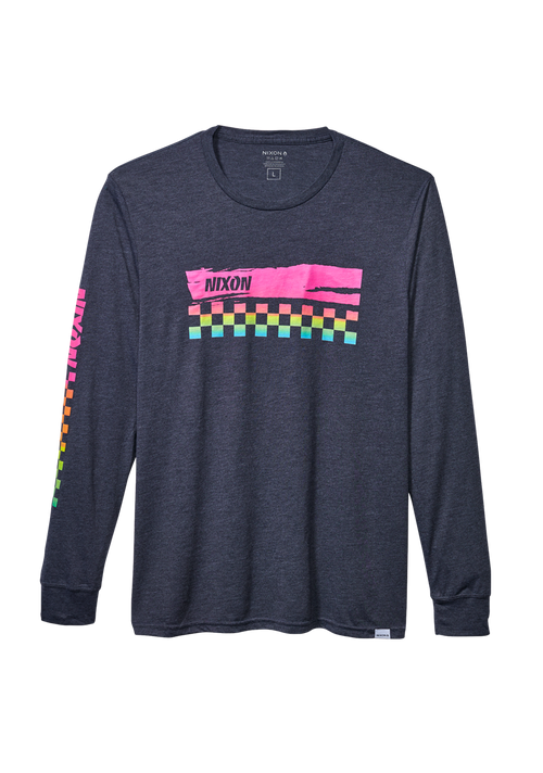 Circuit Long Sleeve Repreve® T-Shirt - Navy / Multi