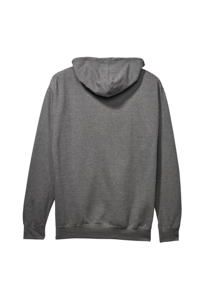 Track Zip Hoodie - Dark Heather Gray / Red View 2